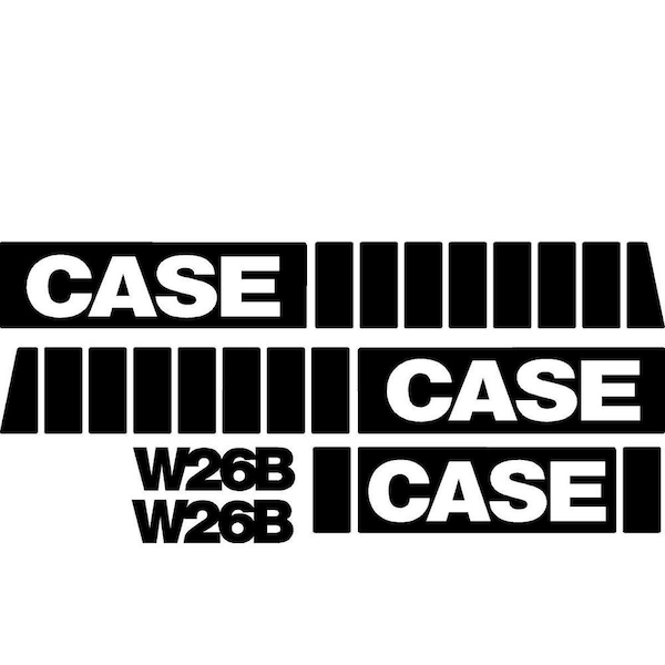 Aftermarket New Fits Case Wheel Loader W26B Decal Set CASEW26BDECALSET - main